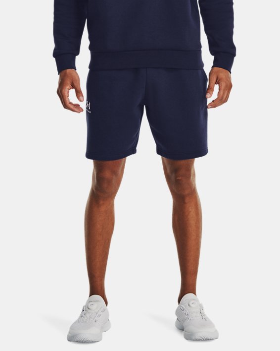 Men's UA Icon Fleece Shorts, Blue, pdpMainDesktop image number 0
